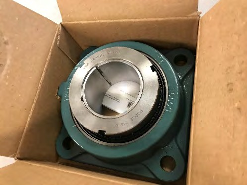 Timken drop-in tapered roller flange block that replaces the SCF316 bottom bearing on Korean and Chinese built air coolers